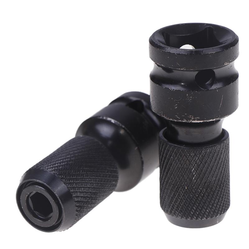 Impact Screwdriver Bit Holders,1/2-Inch Square Drive To 1/4-Inch Quick Release Hex Socket Adapter With Screwdriver Bits