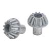 2Pcs RC Car Metal Bevel Gear Zinc Alloy 12T Metal Bevel Gear Replacement RC Parts for WLtoys 124008 124010 RC Cars