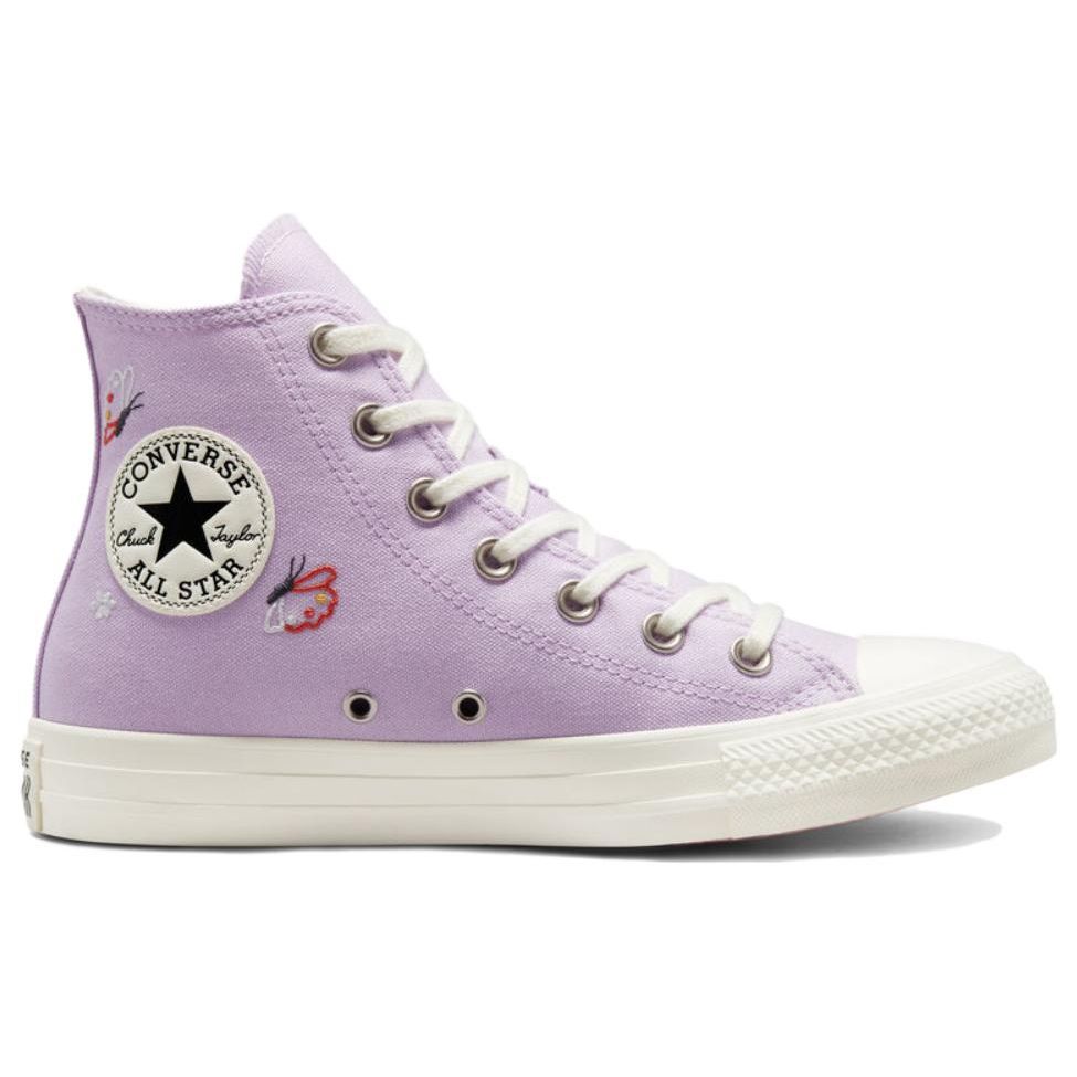 Converse  Chuck Taylor All Star High Butterfly Wings Women Sneakers Purple Lilac-Mist Egret A05995C