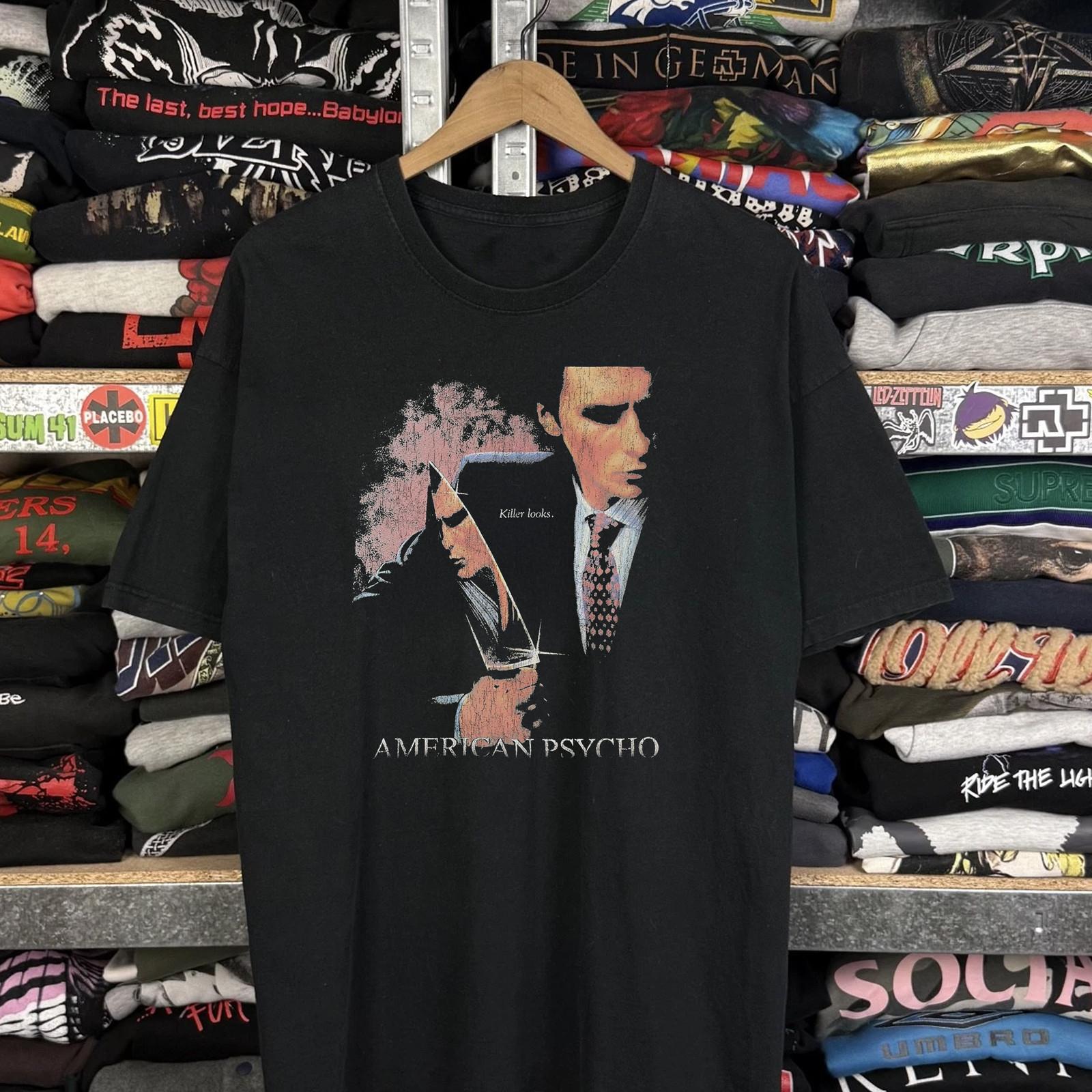 2000 American Psycho Aged T-Shirt Black XL 3XL