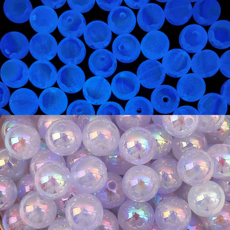 Night Glow Fantasy Ball Beads Fine Sparkling Acrylic for DIY Necklace Bracelet Earring