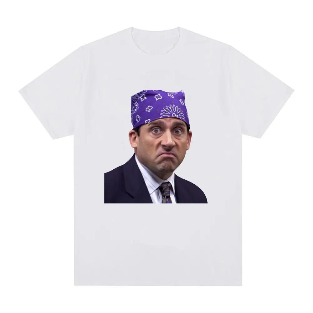 Prison Mike Michael Scott Homage The Office T-shirt Tv Series Dwight Schrute Jim Halpert Short Sleeve Casual Oversized T-Shirts
