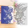 Cutting Die Butterfly Solid Color Hollow Reusable Carbon Steel Elegant DIY Scrapbooking Embossing Template for School
