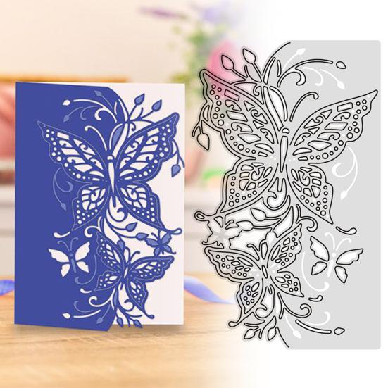 Cutting Die Butterfly Solid Color Hollow Reusable Carbon Steel Elegant DIY Scrapbooking Embossing Template for School