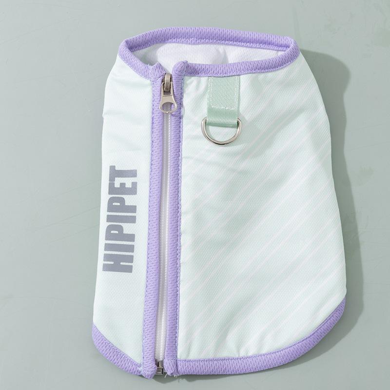 

Летняя простая ветровка для собак может вытягивать прохладную одежду для охлаждения и облегчения жары, жилет для щенка, прохладная одежда для домашнего питомца XS (recommended weight 1-1.5 kg)