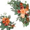 2 Pack Wedding Arch Floral Swag with Artificial Blooms for Home And Event