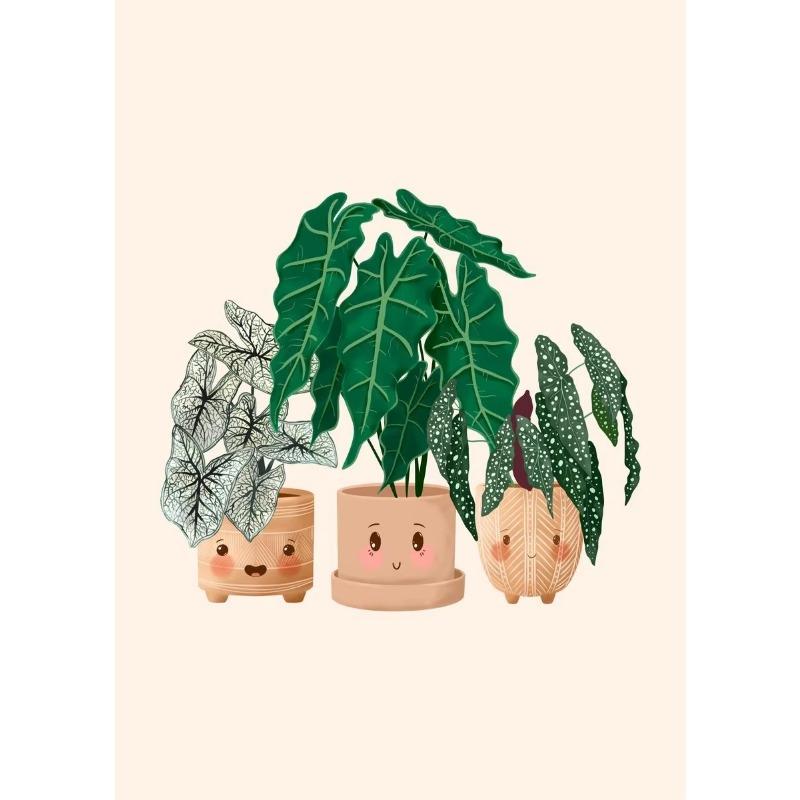 

Плакат для пересадки растений Семейный сад Пересадка Милый стиль Холст Картина Настенное искусство для современной эстетики Гостиная Домашнее украшение 21cm×30cm NoFrame