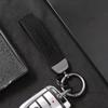 Leather Car Keychain Key Chain Rings Metal Leather for for Volvo XC40 XC90 V40 V90 V60 XC60 S80 S60 S90 C40 V70 XC70 Accessories