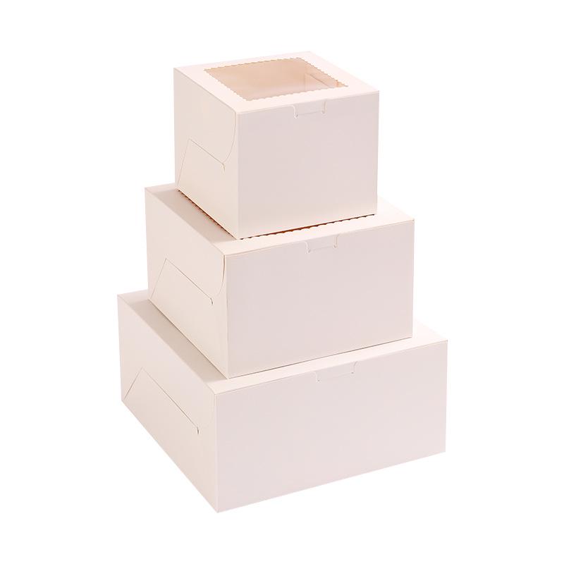 White Cardboard Windowed Cake and Pastry Box