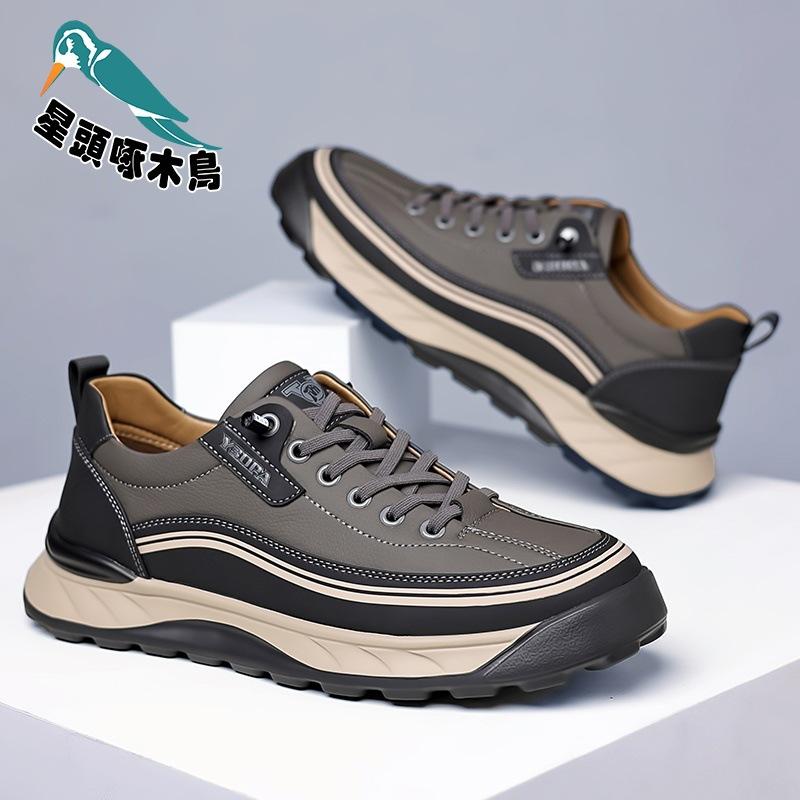 

New men s shoes soft-soled casual versatile outdoor hiking shoes non-slip and wear-resistant one-pedal shoes 38