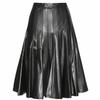 Genuine Lambskin Women's Party Soft Skirt Stylish Wear Black Handmade Leather