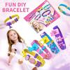 Children's DIY Beaded Bracelet Kit: Creative Cartoon Pendant & Girls' Accessories
