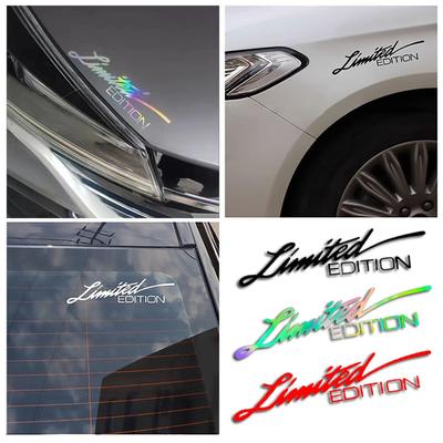 Auto BEPERKTE EDITIE Sticker Creatieve Reflecterende Auto, styling Sticker Vinyl Reflecterende Decal Auto Decoratie Accessoire