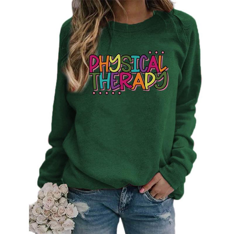 2025 Women's Long Sleeve Round Neck Hoodie - European & American Sizes for Fall/Winter