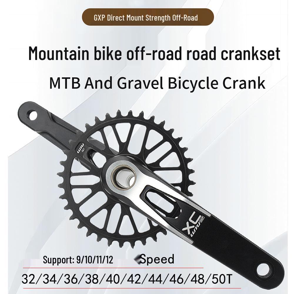 LUTU GXP Mountain Bike Crankset: Hollow Integrated 11/10/12-Speed AM/XC Single Chainring.