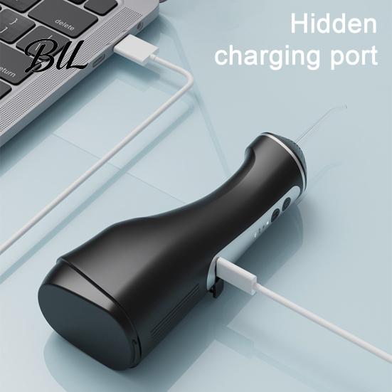 Ergonomic Dental Care Tool Cordless Electric Water Flosser, 3 Pressure Modes And 4 Nozzles Design, 330ml Capacity Daily Teeth Cleaning Tank,