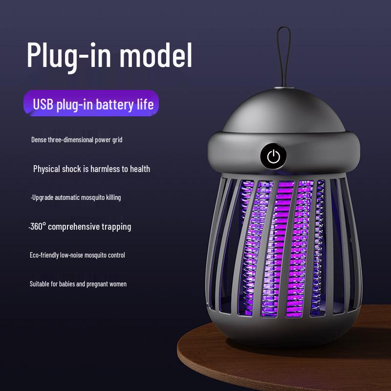 2025 Triple Grid Purple Light Mosquito Killer Lamp & Swatter
