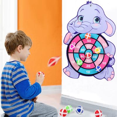 Çocuklar İçin Montessori Oyuncakları 2-4 Yaş Çizgi Film Hayvan Dart Tahtası Yapışkan Top Aile Etkileşimli Eğitici Oyuncaklar Bebek