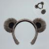 Halloween Animal Headgear Bear Ear Headband Party Stage Show Props Brown Bear Black Bear Ear Tail Suit