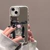 Simple Bow Is Suitable for iPhone17promax Mirror Mobile Phone Case 16 Niche 14/13 Apple 15 All-inclusive.