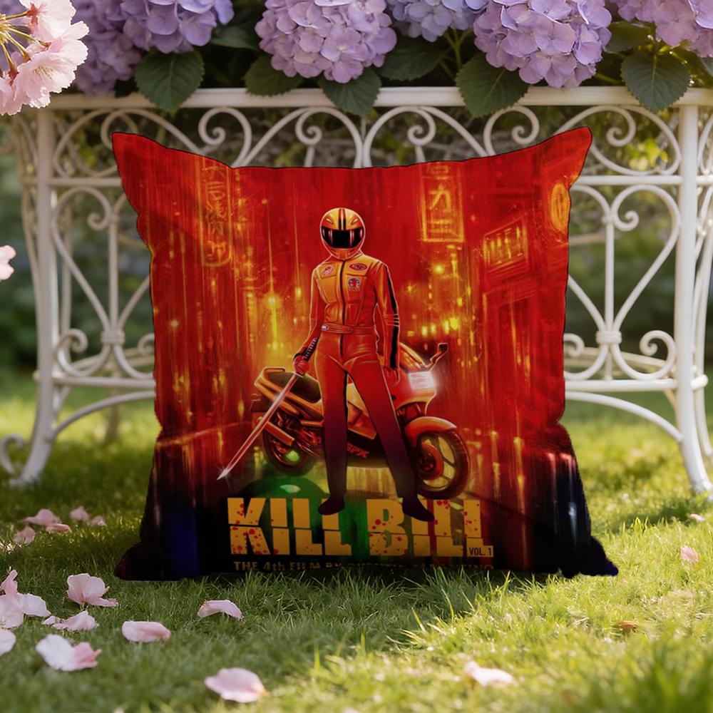 Movie K-Kill B-Bill Cushion Cover Home & Car Dual-Scene Pillow Cover: Reversible for Premium Comfort
