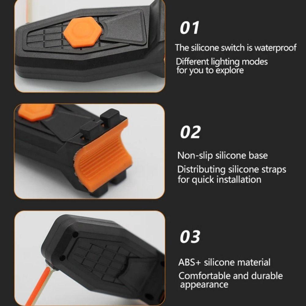 Waterproof LED Cycling Rear Lamp Multifunctional Charging Bicycle Rear Light Outdoor