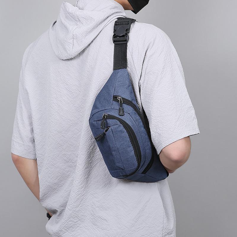 Unisex Waist Fanny Bag Men Breast Package Waterproof Outdoor Sports Bag Pouch Waist Bag Fanny Pouch Crossbody Banana Bag