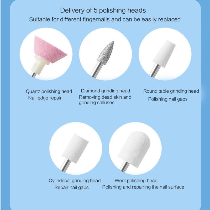 Wireless Nail Drill Machine Rechargeable Electric File for Manicure Pedicure