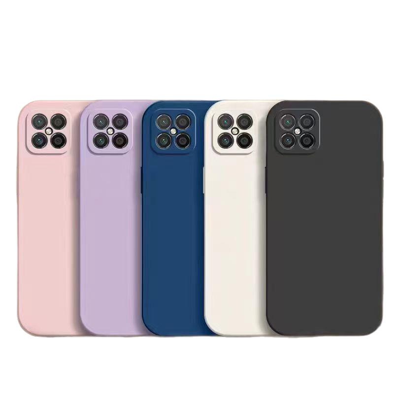 Honor Play5 Liquid Silicone Anti-drop Full Coverage Case - Solid Color, Skin-friendly, Simple Style.