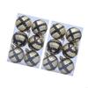 Plastic Plaids Design Festival Ornament 6cm Christmas Tree Decoration Balls