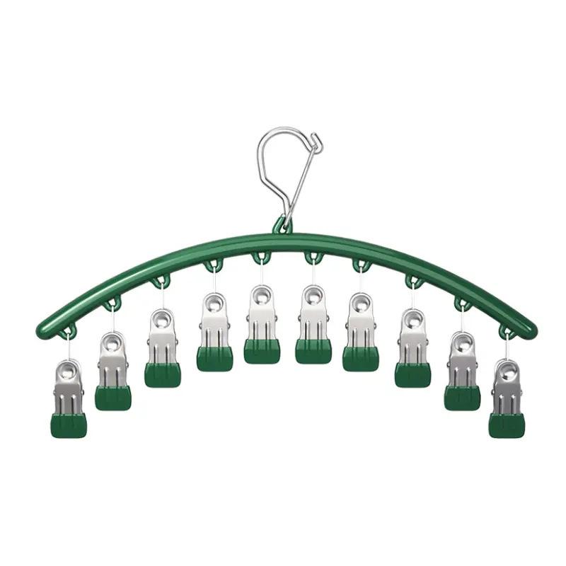 Stainless Steel Non-Slip Multifunctional Clips for Socks and Underwear (Set of 10)