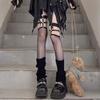 Ladies' Black Rivet Fishing Net Knee High Socks Hollow Socks Long Black Silk Suspender Sexy Silk Mesh Stockings