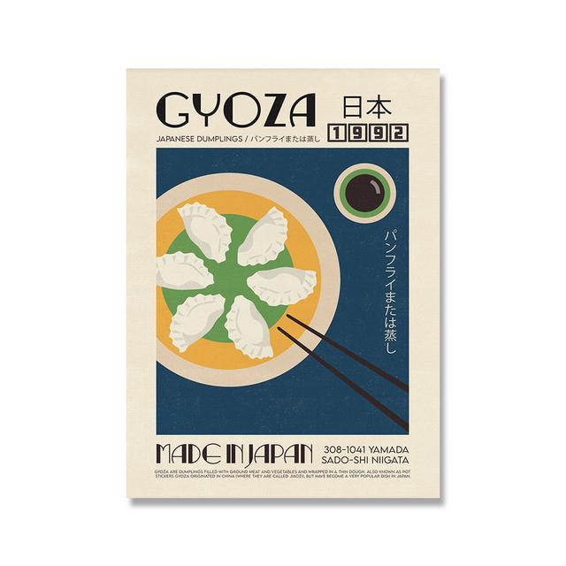 

Современные кухонные художественные картины на холсте, скандинавские японские корейские плакаты с едой, принты, настенные художественные картины для декора гостиной, Cuadros 21x30 No Frame