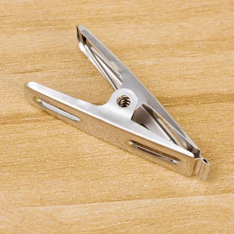 100-20PCS Stainless Steel Clothespins Multifunction Kitchen Sealing Clips Mini Photos Clip Clothes Pegs Hangers Clamps Storager