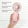 Summer Handheld Small Fan ABS Lightweight Cute Appearance USB Rechargeable Fan For On Go Cooling Portable Mini Pocket Fan
