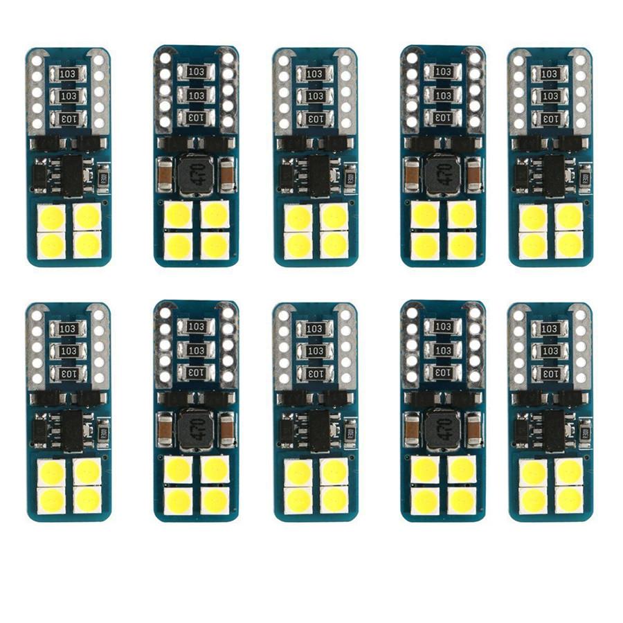 10PCS Super Bright White 6000K 3030 LED Light Bulbs For Car Truck SUV