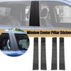 4pcs Window Pillar Post Door Cover Trim For 10-17 Dodge Ram 1500 Carbon Fiber