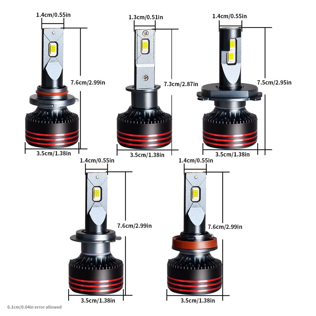 Wonderful Bright H1 H7 H4 9003 H11 H8 9005 HB3 9006 HB4 120000LM Powerful LED Headlight Bulbs 12V for Car Headlamp Lights