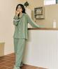 [Dossy] [2PACK] Silk-Fit Wednesday Long Sleeve Couple Pajama Set [Shipped from Korea] 100% Authentic