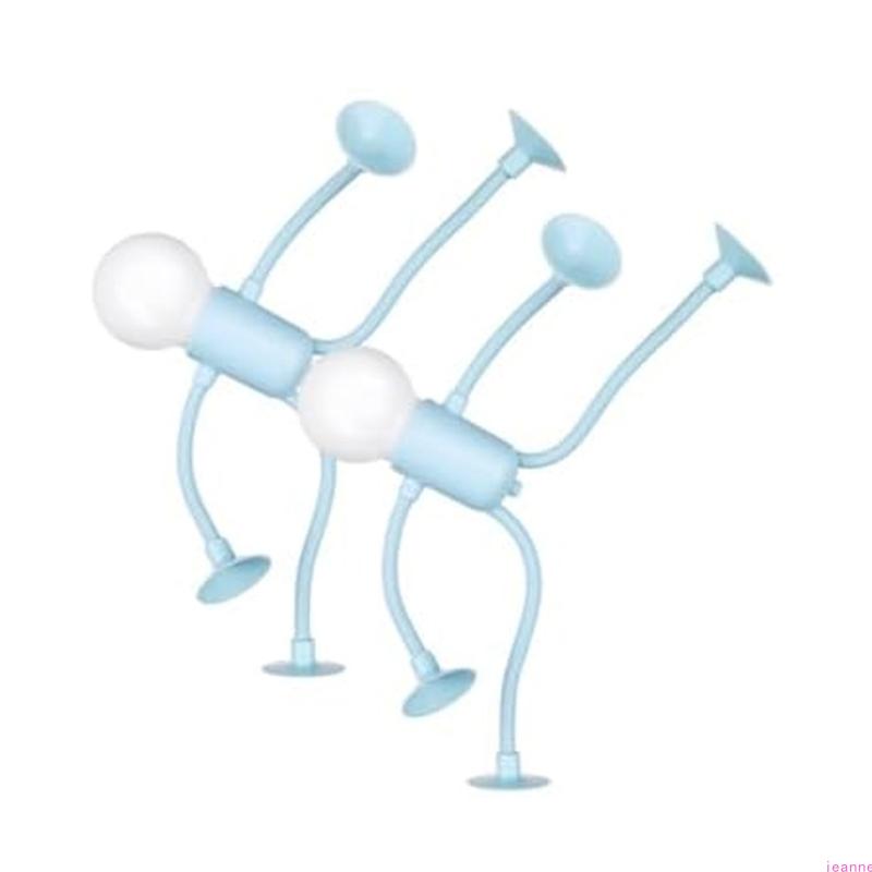 Lampe de nuit Homme Ampoule Créative Drôle Design Innovant à Ventouse Portable Alimentée par Piles Convient pour la Décoration Intérieure