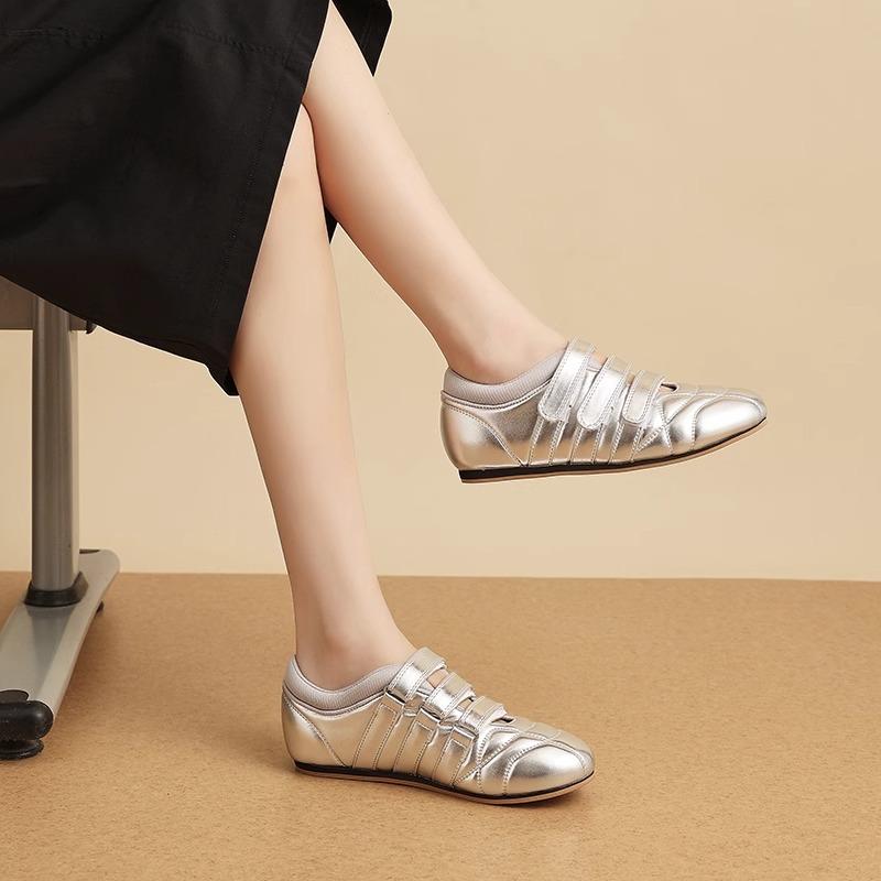 Women's Ballet Flat Shoes Comfortable Anti Slip Sports Sandals Retro Round Toe 2025 Summer New Casual Sports Shoes Zapatos Mujer