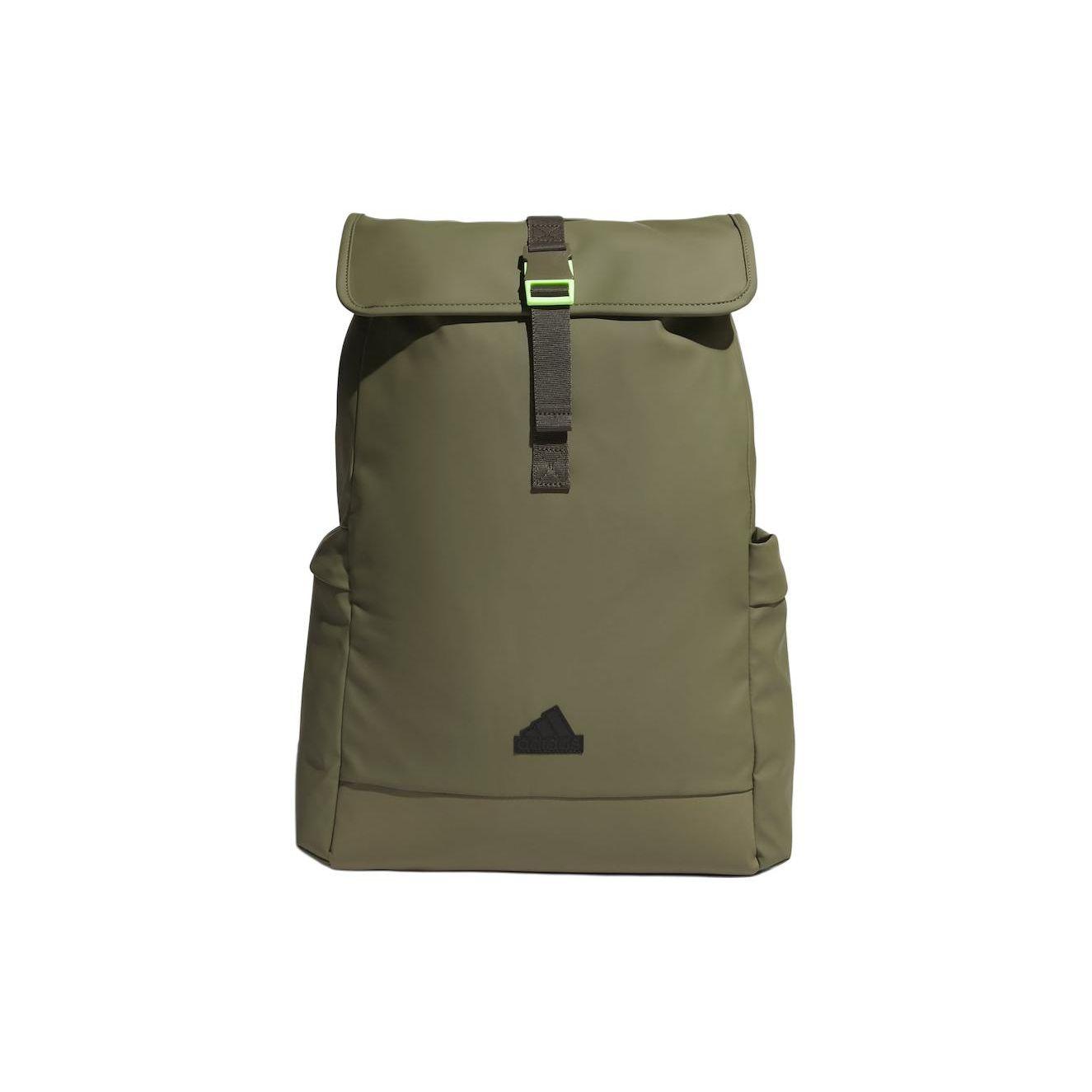 Adidas Logo Simple Color Backpack Unisex Backpack Army-Green JF6587 Army Green