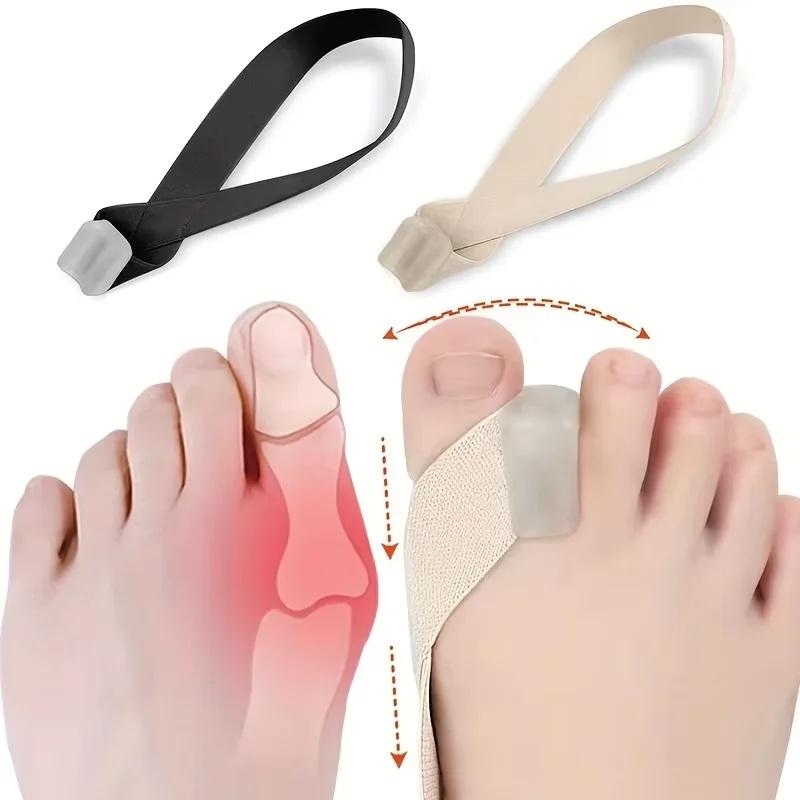 1pcs Hallux Valgus Corrector One Side Thumb Valgus Corrector Tension Strap Pain Relief Toefinger Separator Toe Straightener Tool