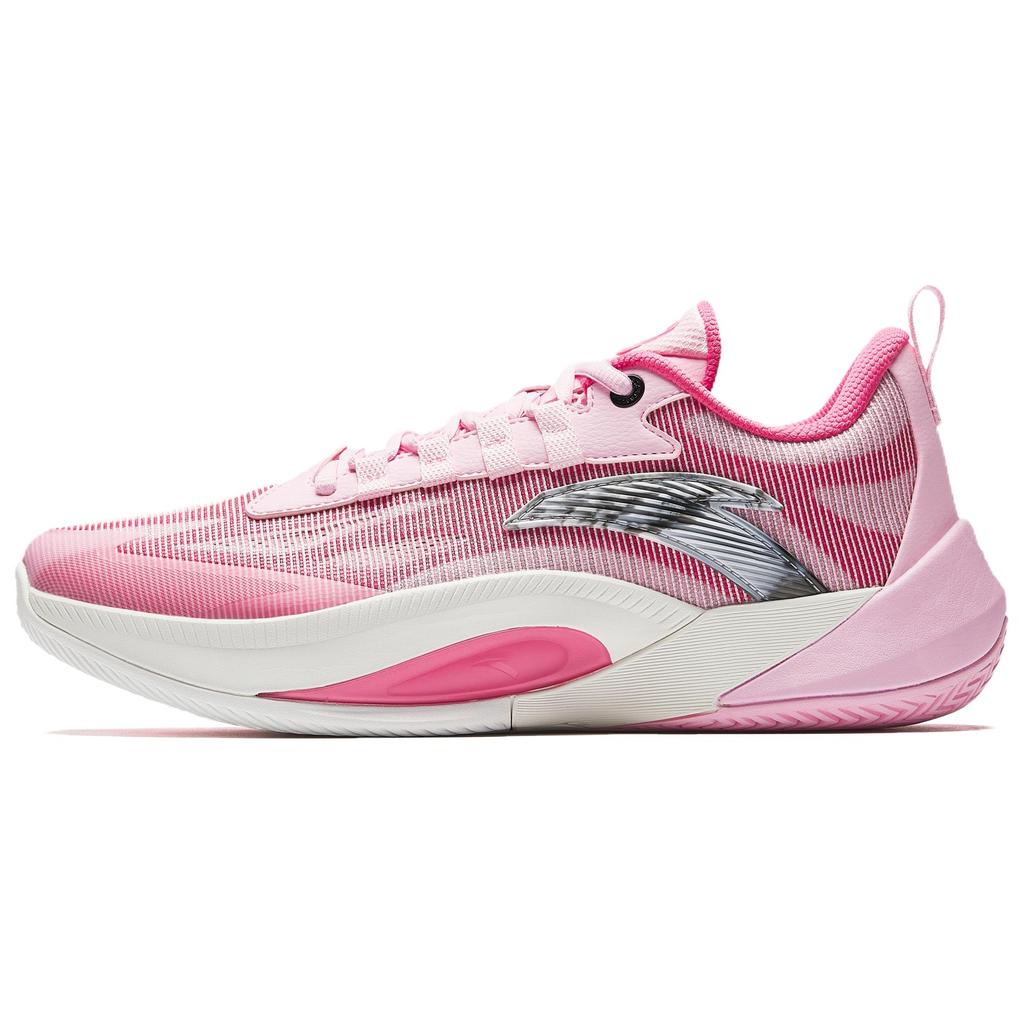 Anta Zap 1 TD Cushioning, Wear Resistant Low Top Basketball Shoes Men's White Pink Black Sneakers 912521601Q-4