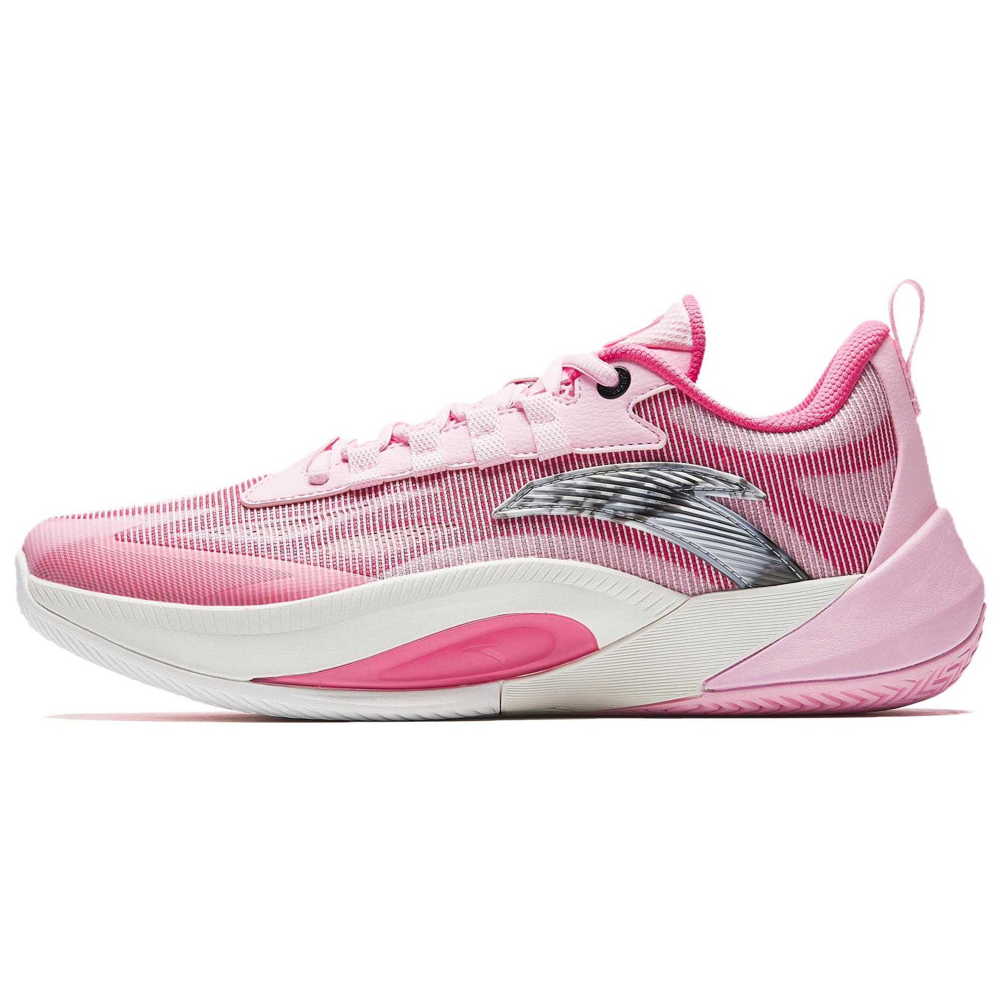

new Anta Instant 1 TD Cushioning Wear Resistant Low Top Basketball Shoes Men s White Pink Black 43