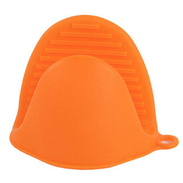 1PCS Silicone Heat-resistant Cooking Pot Holder Oven Baking Glove Pinch Grips Mitts Cooking Tool
