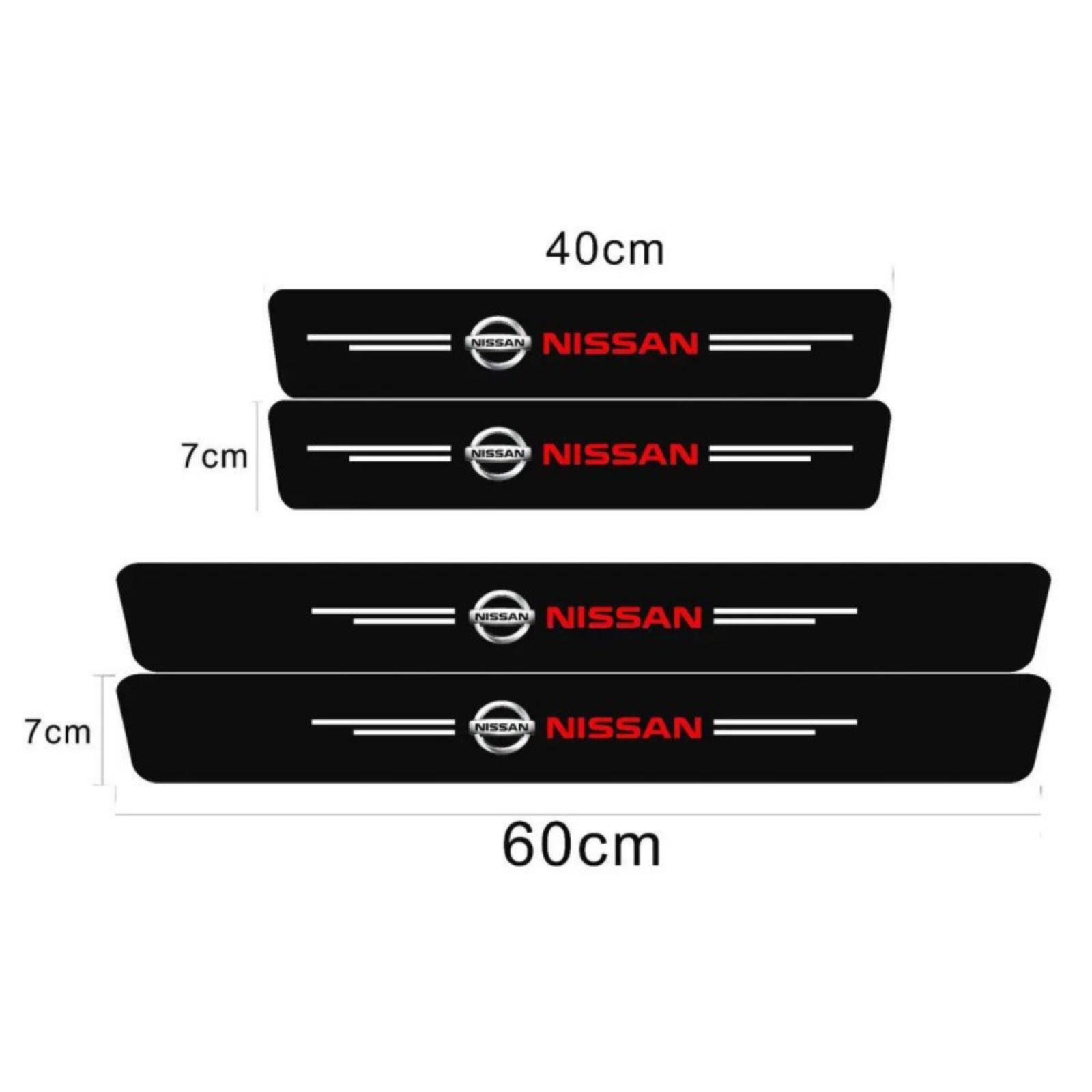 

Эмблема модели автомобиля Защита порога двери с кожей с рисунком карбонового волокна против наступания Накладка на порог двери с декоративной накладкой против царапин One Size чёрный