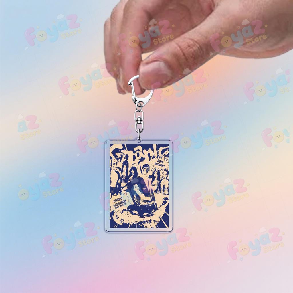 Fashion K-pop Katseye Sis Keychain Accessories Bag Softisstrong Megan Manon Keyrings Jewelry Gifts for Friends