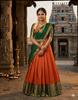 South Indian Style Ethnic Lehenga Choli Set Bollywood Women Lehenga Dupatta Set
