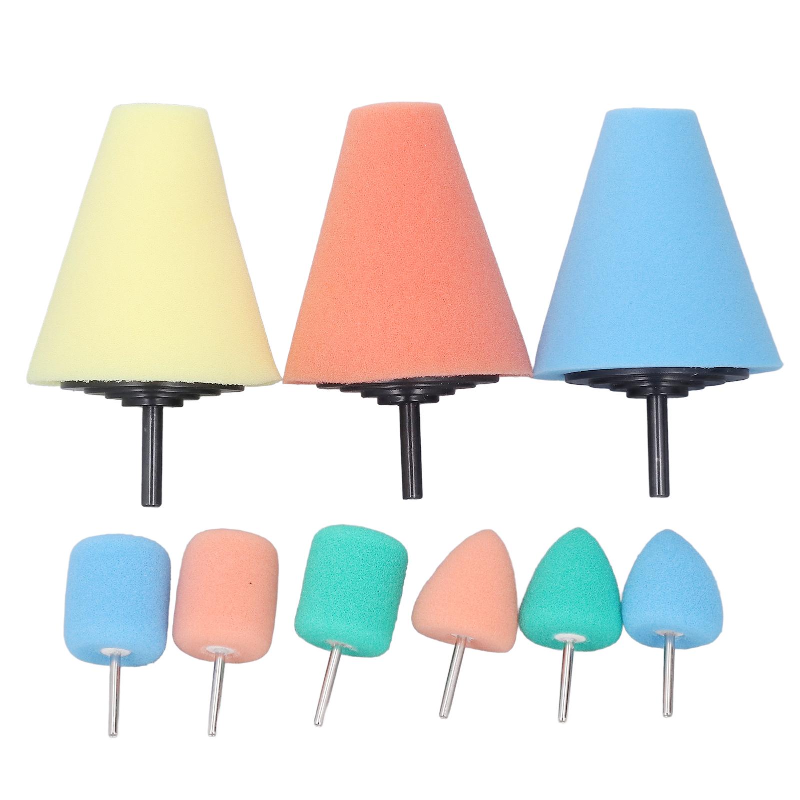 

9 шт. Полировальный конус Металлическая полировальная губка Полировальный шар для ухода за колесными дисками автомобиля Полировальные накладки Полировальный шар